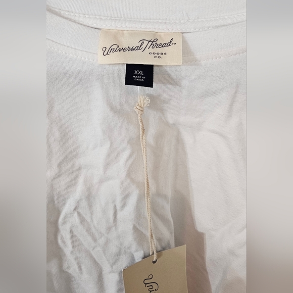 Universal Thread White Crop Blouse with Tie back - Picture 3 of 3